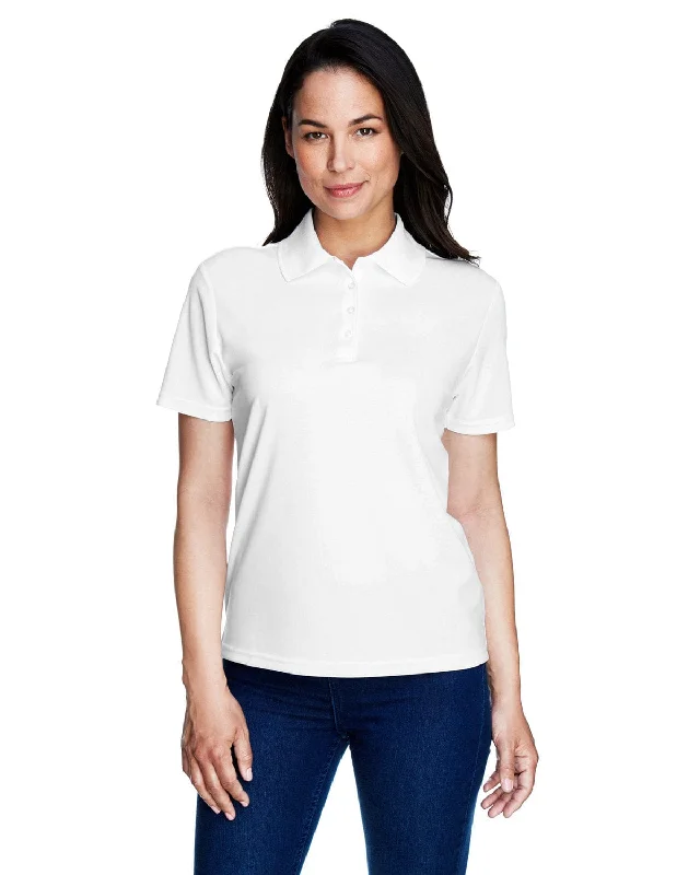 Core 365 Origin Ladies Performance Pique Polo | White