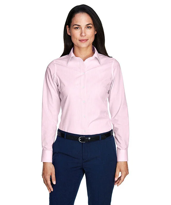 D645W - Devon & Jones Ladies Crown Woven Collection™ Banker Stripe Shirt