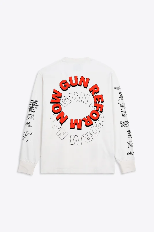 Gun Reform L/S Basic Tee (White)