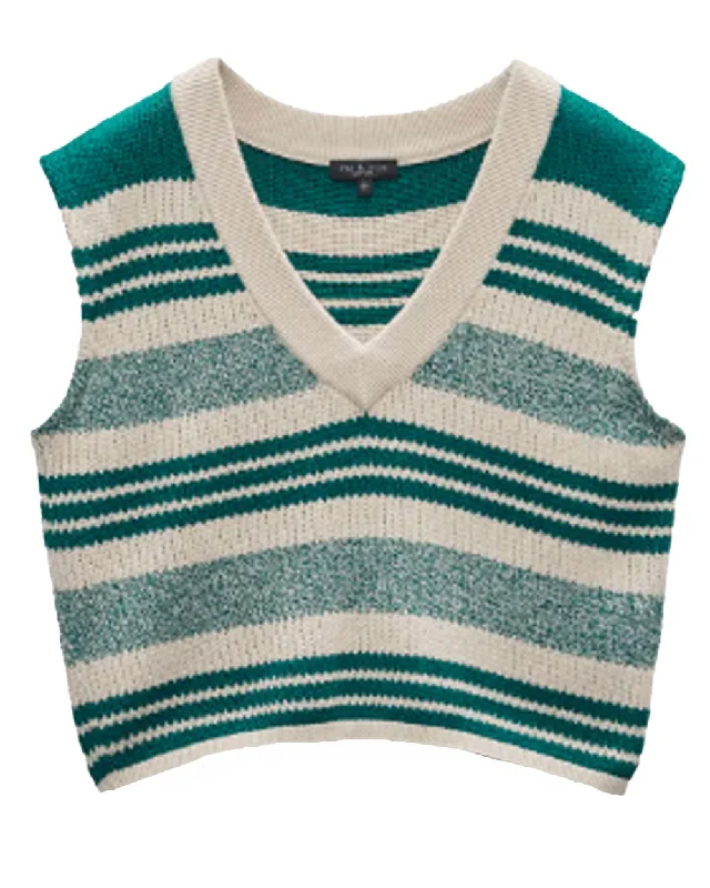 Sport Green Cyrus Stripe Vest