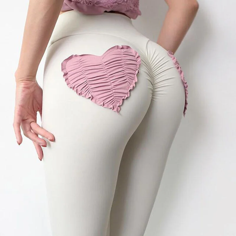 Sexy Sweetheart Design High Waist Yoga Leggings