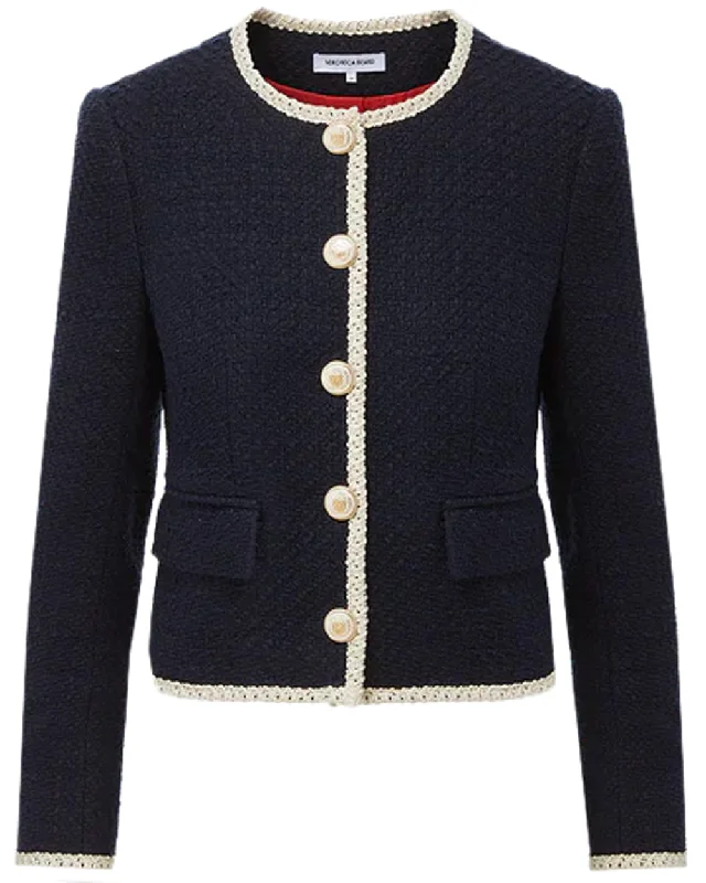 Navy Tweed Mabel Jacket