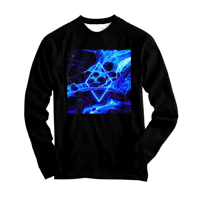 Comfortable Daywear Portal Home Blue Graphic Long Sleeve