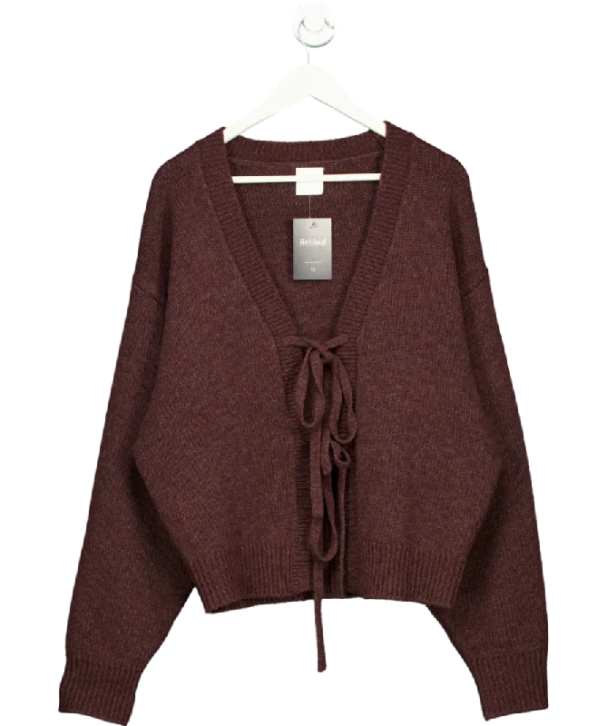 Comfortable Daywear Deiji Studios Brown Wool Blend Cardigan UK S/M