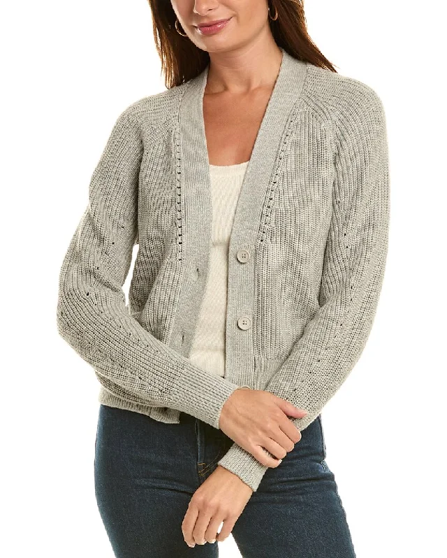 525 America Cora Shaker Pointelle Cardigan