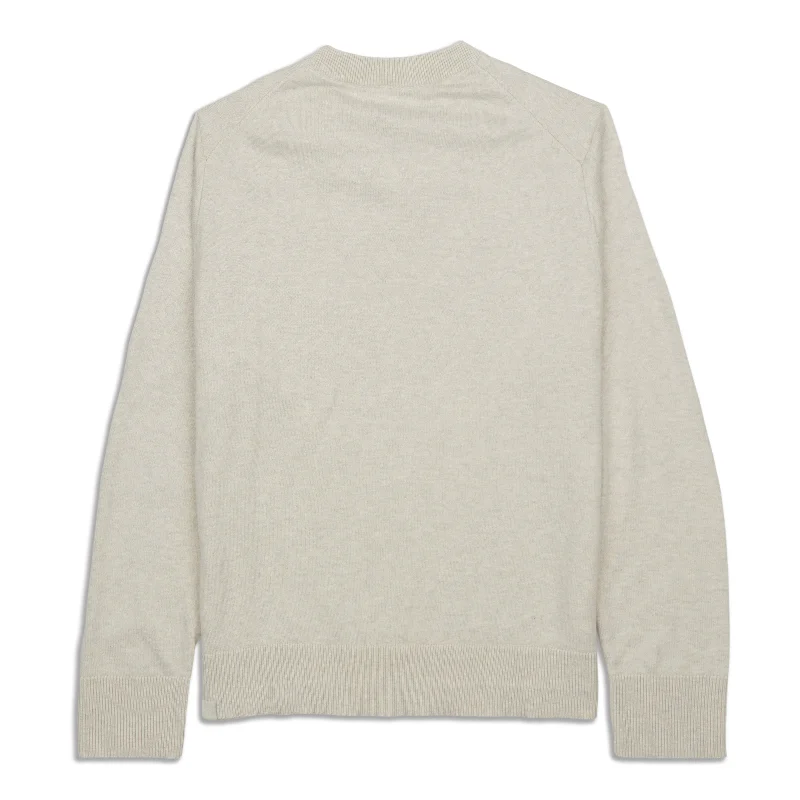 Cotton-Cashmere Blend Crewneck Sweater - Resale