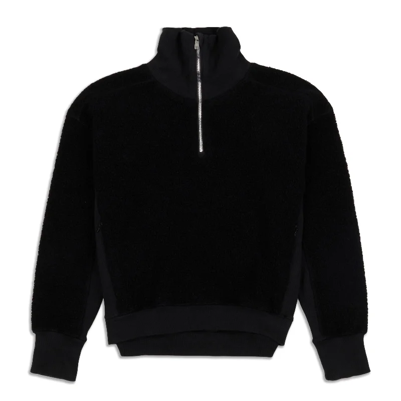 Stand Out Sherpa Half Zip - Resale