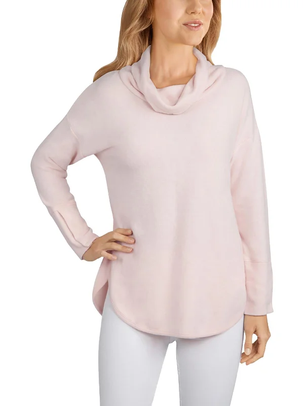 Womens Fleece Long Sleeve Turtleneck Sweater