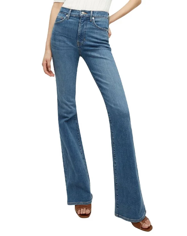 Beverly High Rise Skinny Flare Jeans In Sedona River