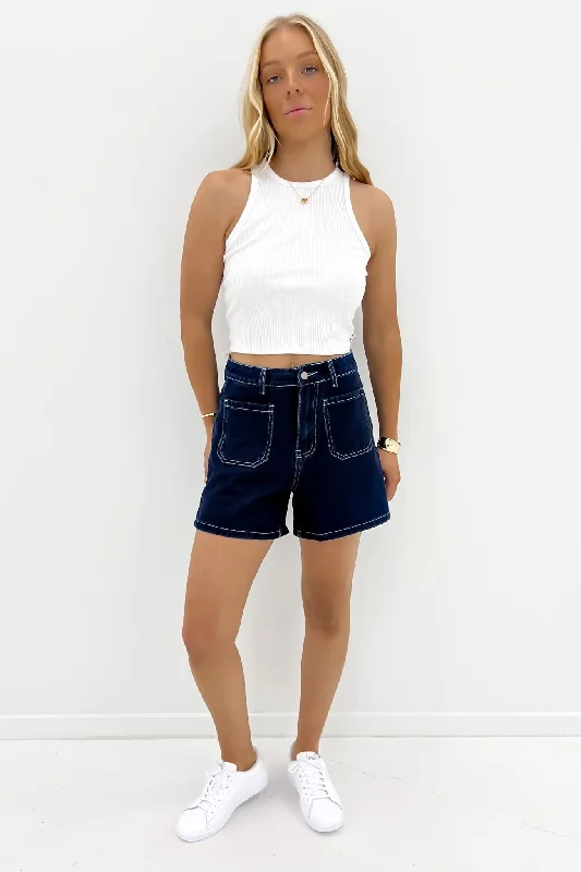 Cecil Denim Short Dark Blue