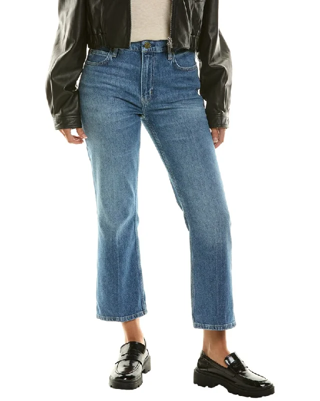 FRAME Denim The 70s Crop High-Rise Bernadette Bootcut Jean