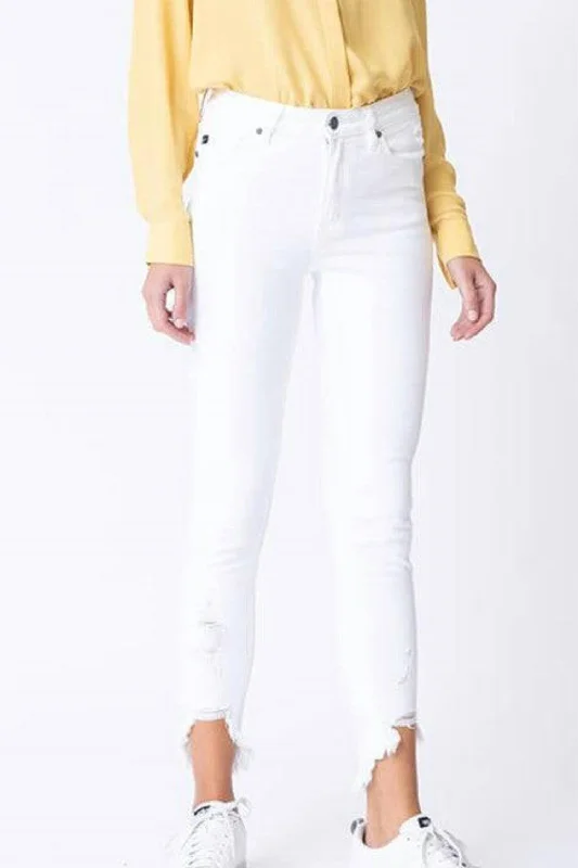 High Rise Jeans In White