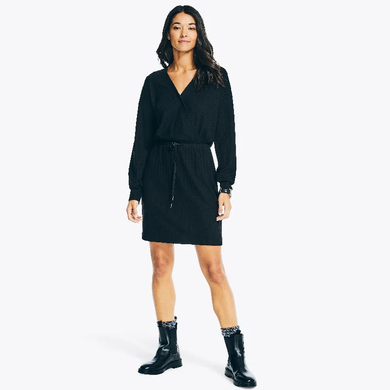 Nautica Womens Knit Wrap Dress