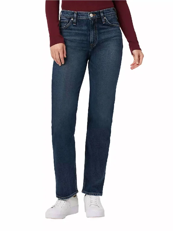 Remi High-Rise Straight Jeans In Terrain