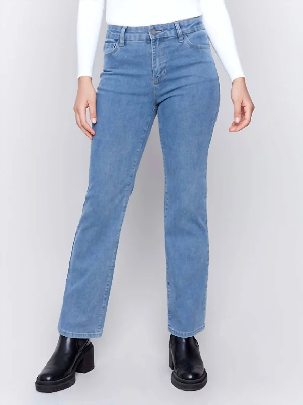 Straight Leg Jeans In Denim