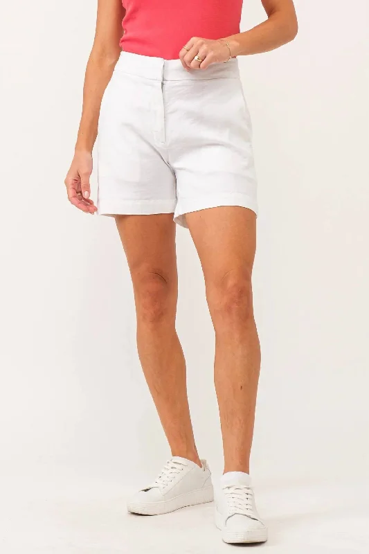 Tonya Super High Rise Short In White