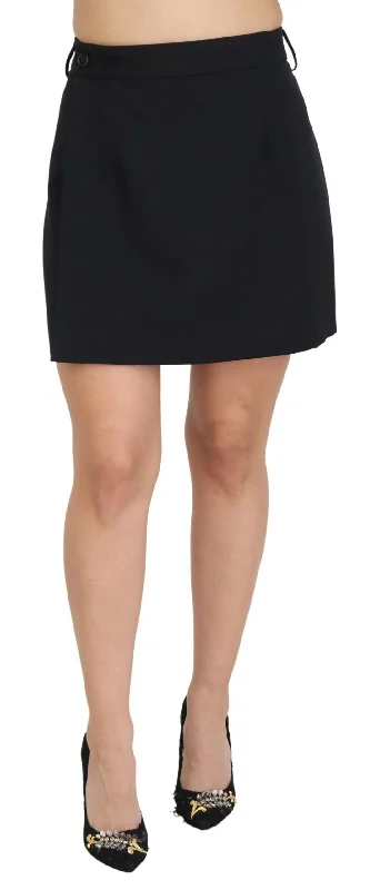 Dolce & Gabbana Elegant High Waist A-Line Mini Women's Skirt