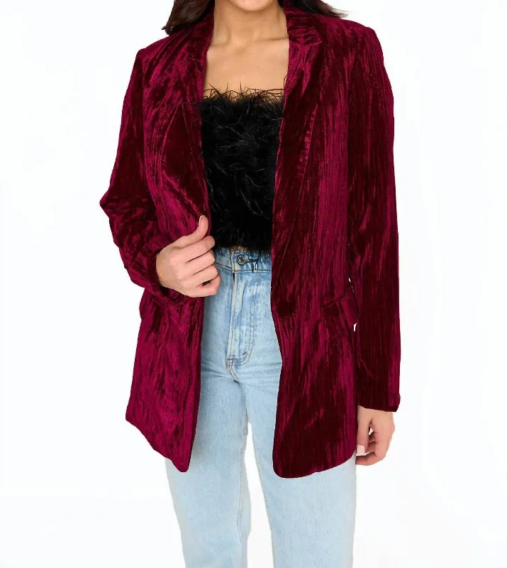 Heff Blazer In Cabernet