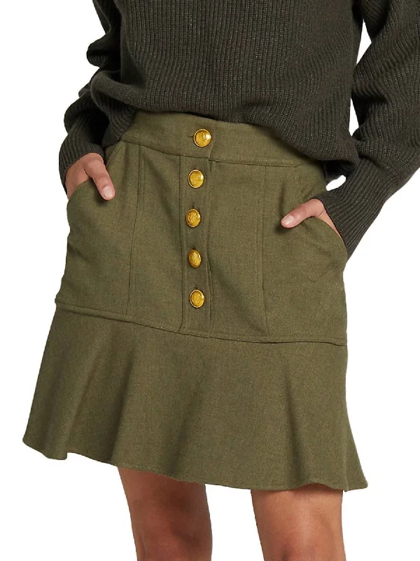 Marnell Skirt In Light Army