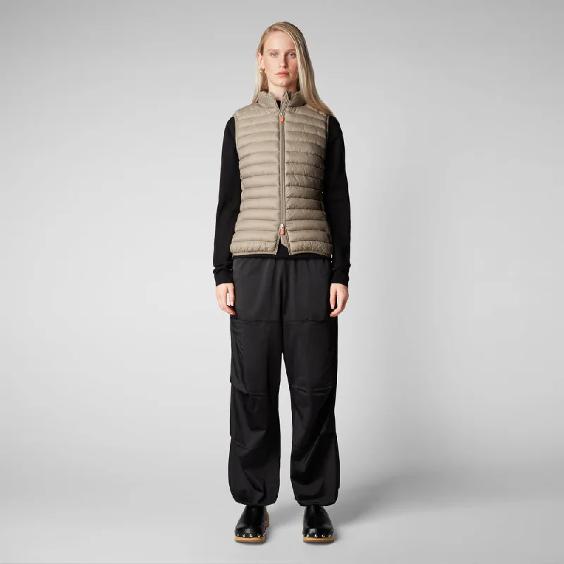 Women's Charlotte Puffer Vest In Elephant Grey