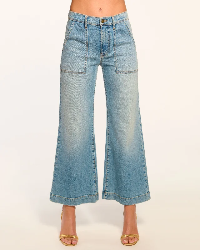 Cropped Clifford Wide Leg Jean