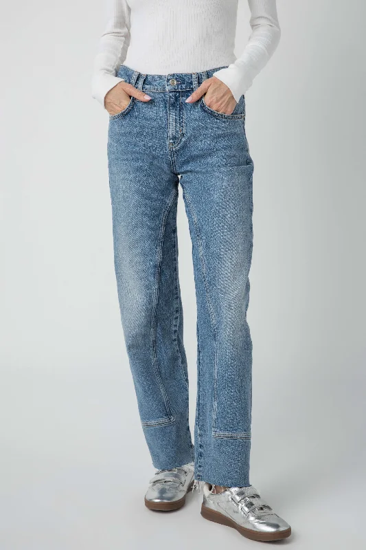 Free People Risk Taker Mid Rise Straightleg Jean