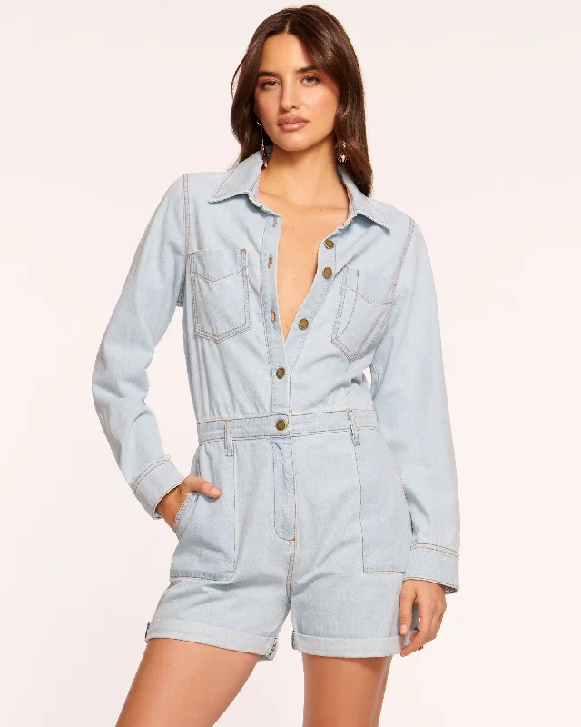 Lavinia Relaxed Denim Romper